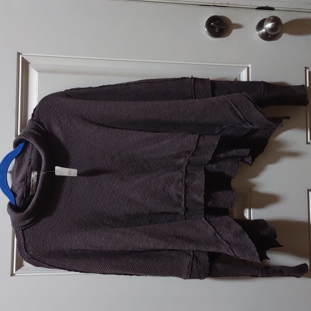 Free People sweater cape top